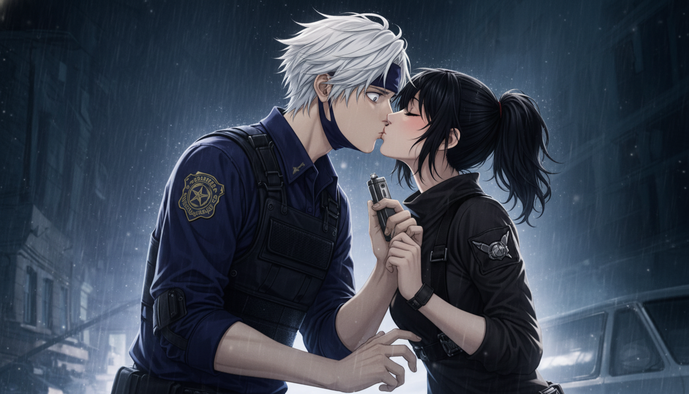 Make them kissing badly