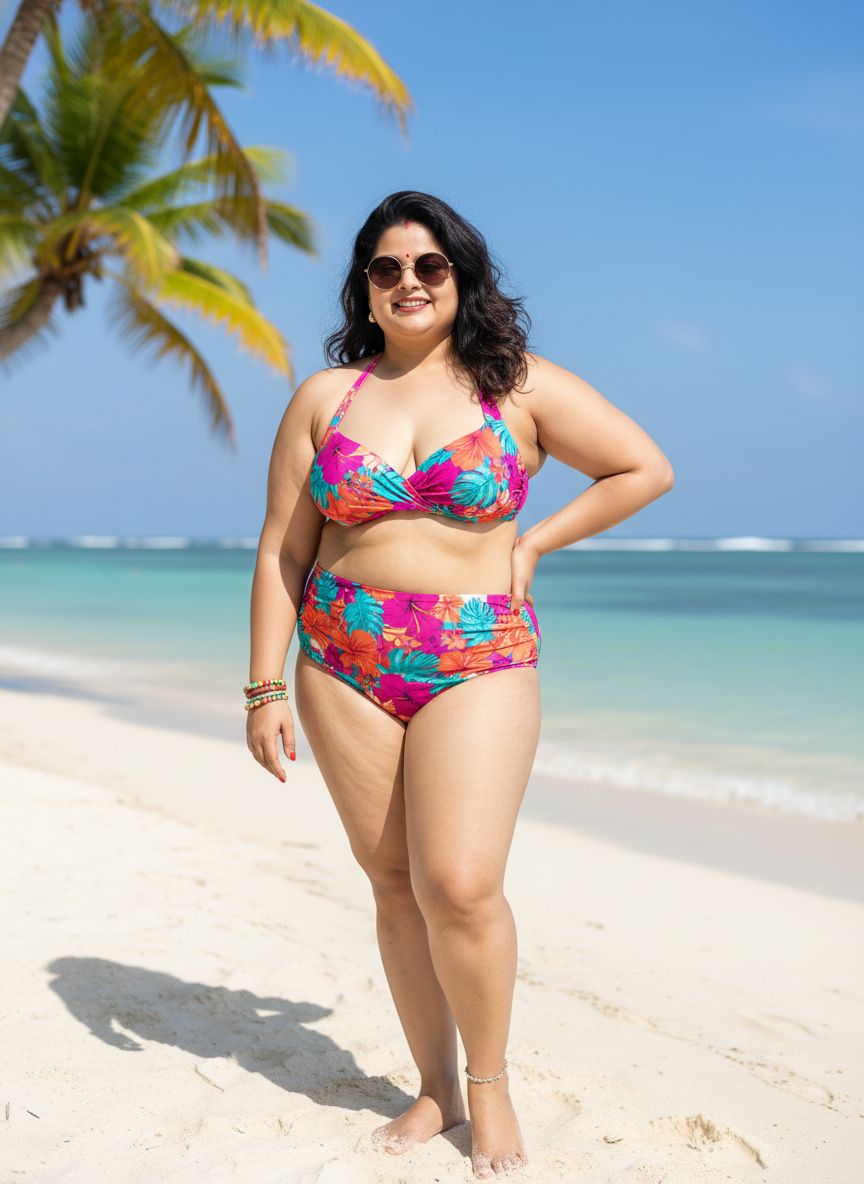 Woman wearing bikini